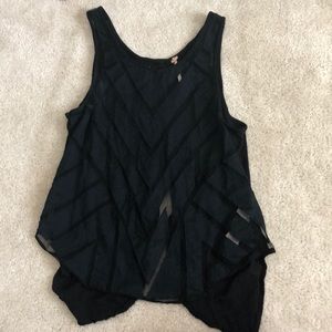 Chevron split back tank